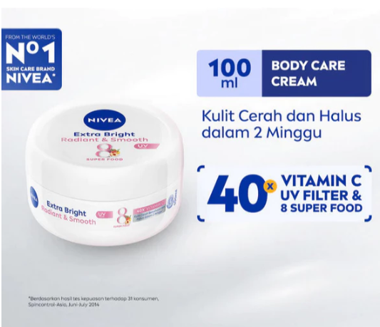NIVEA Extra White Radiant & Smooth Creme 100mL NIVEA Extra White Radiant & Smooth Creme 100mL