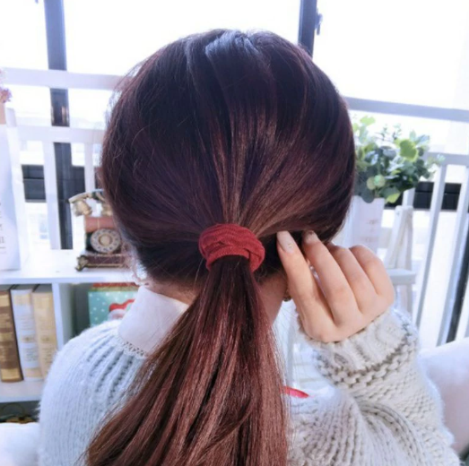 Ikat Rambut Elastis Karet Fashion 3