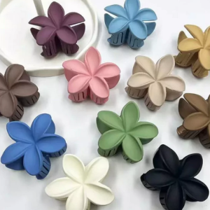JEPIT RAMBUT BUNGA BALI DOFF 7,5CM JEPIT BUNGA KOREA KAMBOJA DOFF PASTEL WARNA WARNI BALI SUMMER