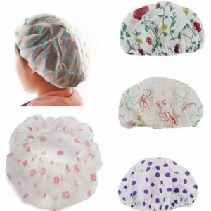 Shower Cap Plastik Penutup Rambut Anti Air