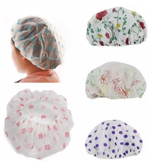 Shower Cap Plastik Penutup Rambut Anti Air Shower Cap Plastik Penutup Rambut Anti Air